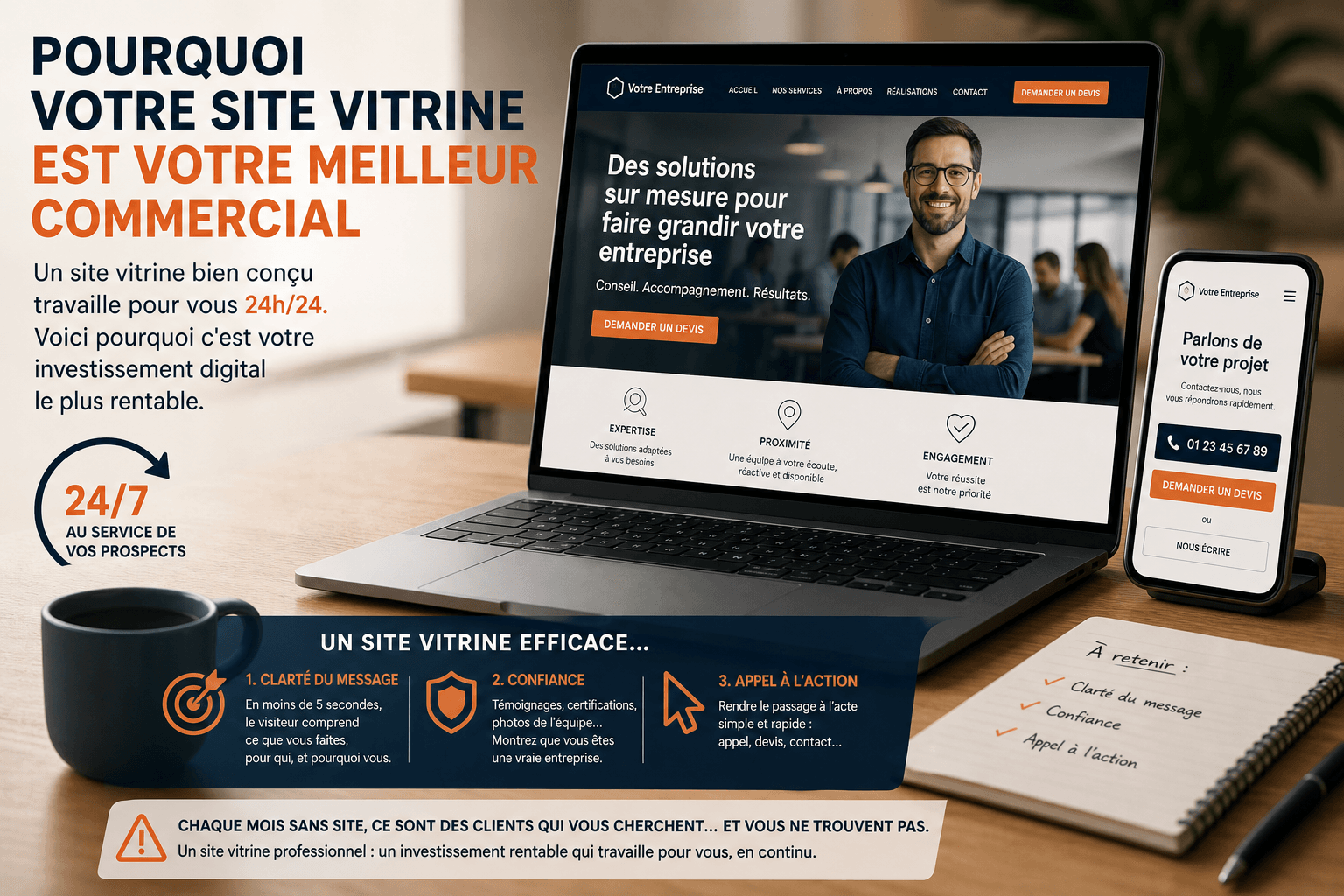 Pourquoi votre site vitrine est votre meilleur commercial